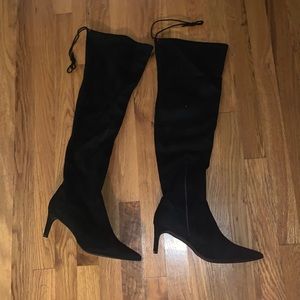 JustFab NWT Heeled boots, alyssandra black size 9.5